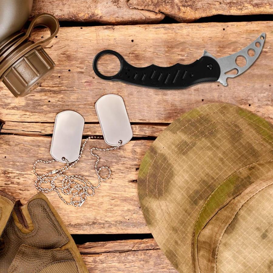 刃無し カランビット ナイフ 工学グリップ トレーニング 訓練用