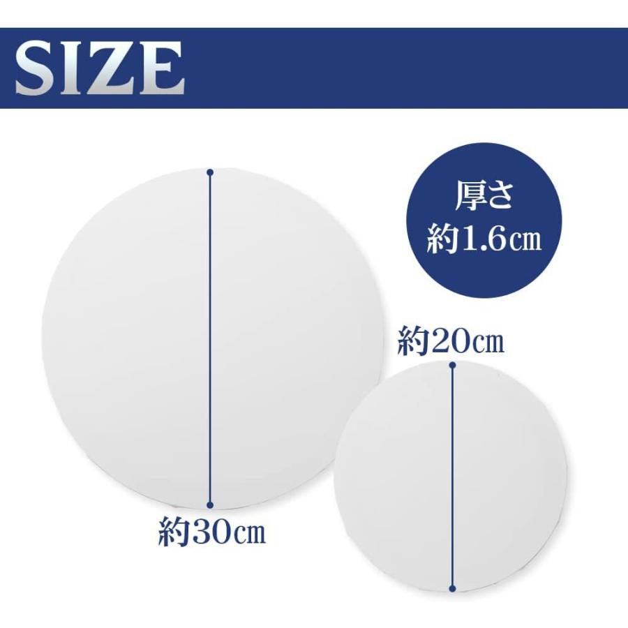 丸型 張りキャンバス 絵画ボード 4個セット 直径約30cm・20cm 各2個