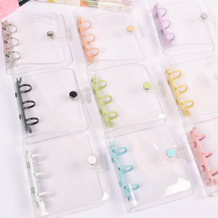 2冊セット】シール帳 シール システム手帳 クリア リフィル20枚付き