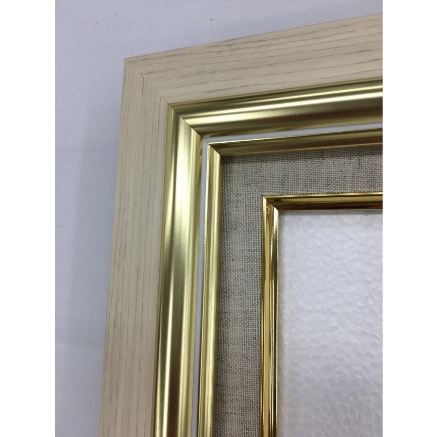 手描き油絵 木村 咲 黄色い小花 F6 画家本人手描き 絵画 額入り 絵