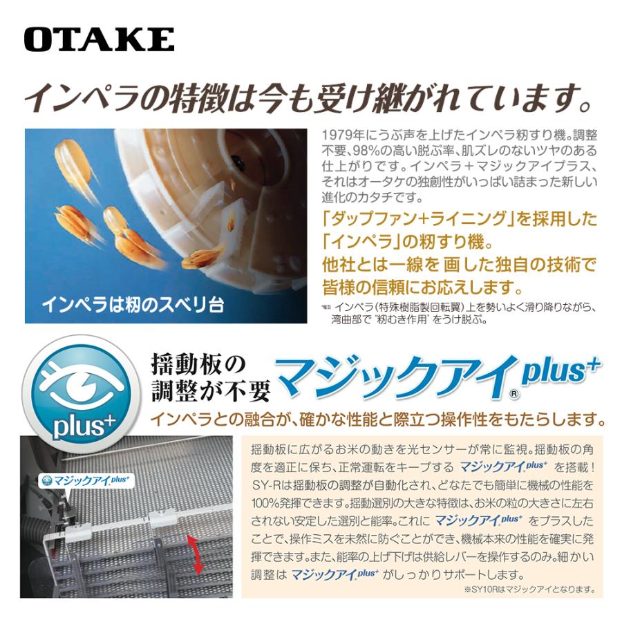 大竹製作所 籾摺り機 インペラ籾すり機 ハイダップ SY25R-M 三相200V