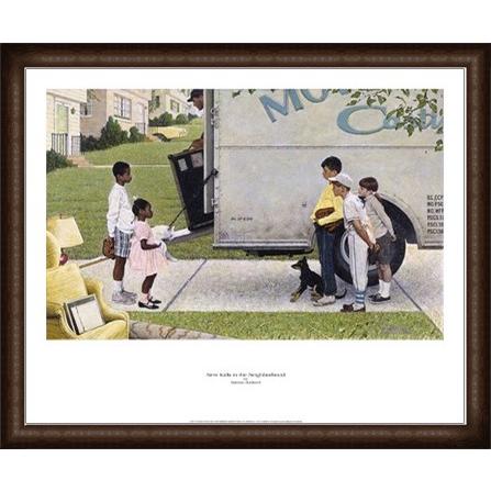 New Kids in the Neighborhood（ノーマン ロックウェル） 額装品