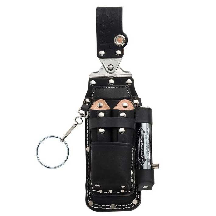 BEST TOOL ハッカーケース カッター 工具差し 腰袋 ツールケース 黒革