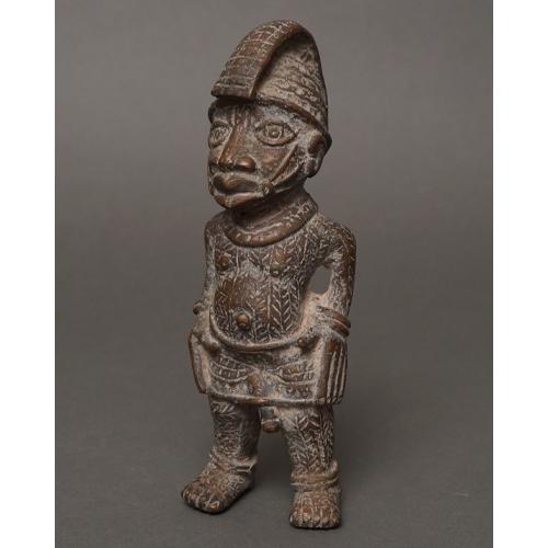 アフリカ ナイジェリア ベニン王国 真鍮像 兵士像 アフリカンアート