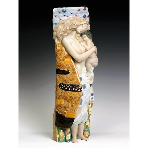 リヤドロ（Lladro リアドロ 陶器人形 置物） 母と子 リヤドロ命の泉