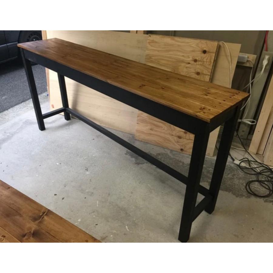 職人手作り 一点物 天然木 カウンター テーブル 机 完成品(組立無し