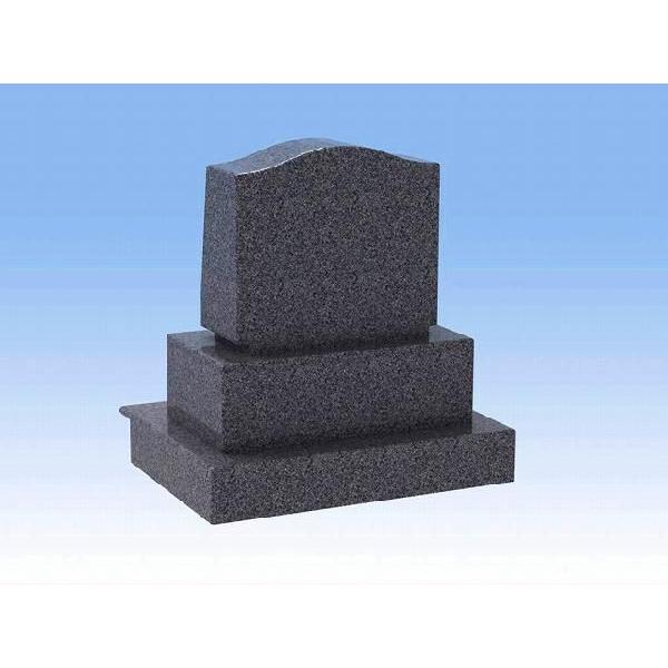 お墓 墓石 デザイン安心価格 洋墓三段のお墓 天然青御影石 : 墓石の