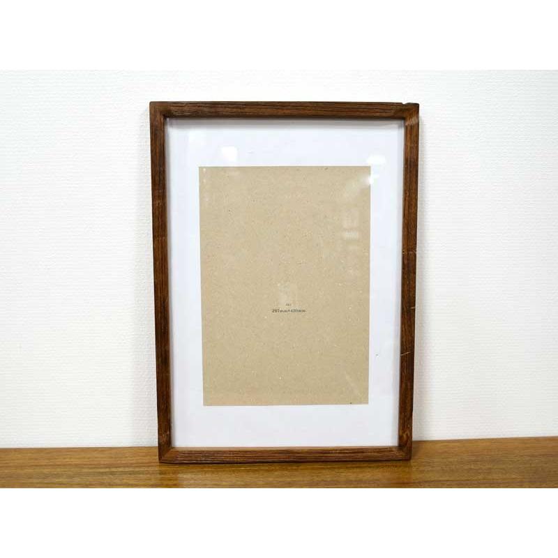 フォトフレーム A3 オールドチーク ナチュラル 壁掛け チーク チーク材