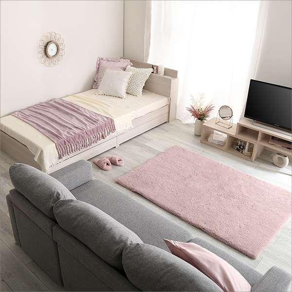 25日までポイント5倍！ 大人かわいい インテリア 棚 コンセント付き