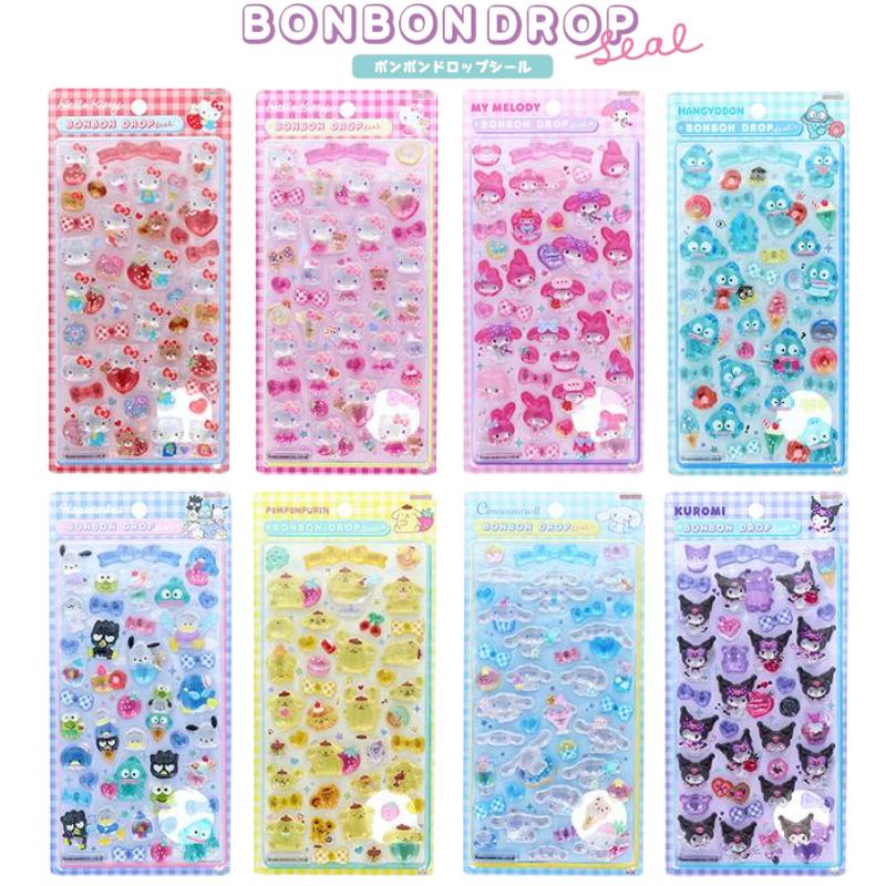 サンスター文具 サンリオキャラクターズ ボンボンドロップシール