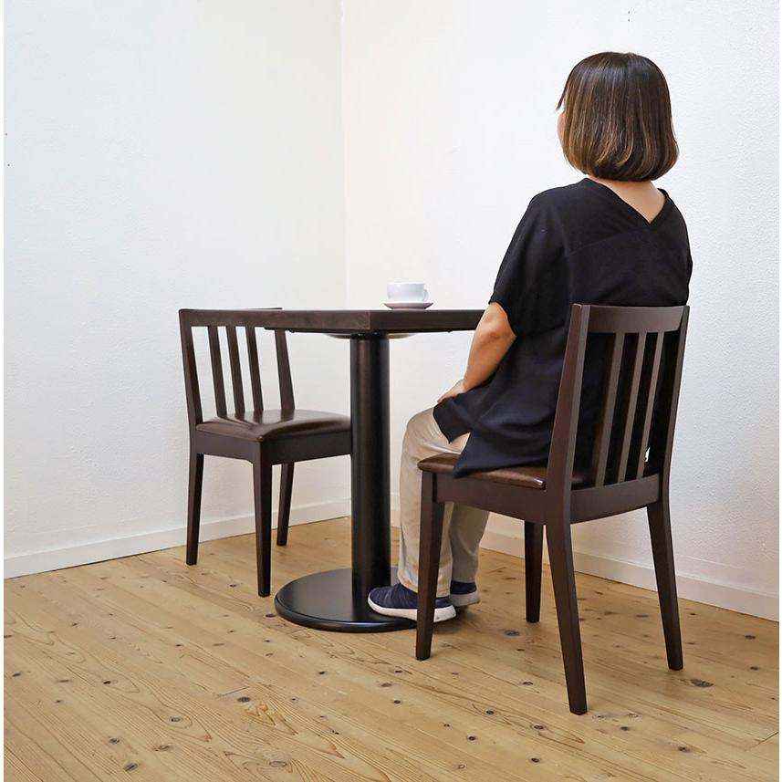 飲食店に最適なコンパクトな木製ダイニングチェア COPAN 業務用 座面高
