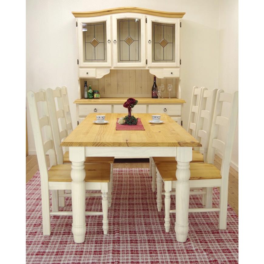 フレンチカントリー ダイニングテーブルセット ダイニング7点セット