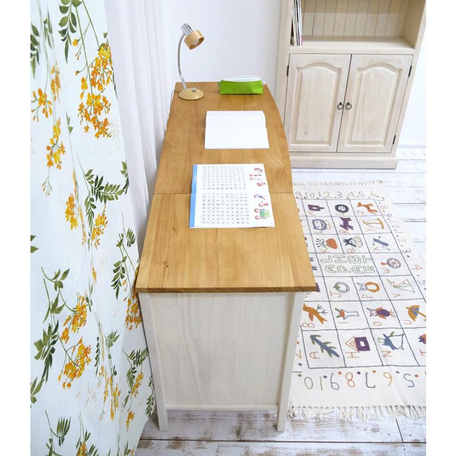 フレンチカントリーデスク サイドチェストF03セット リング取っ手