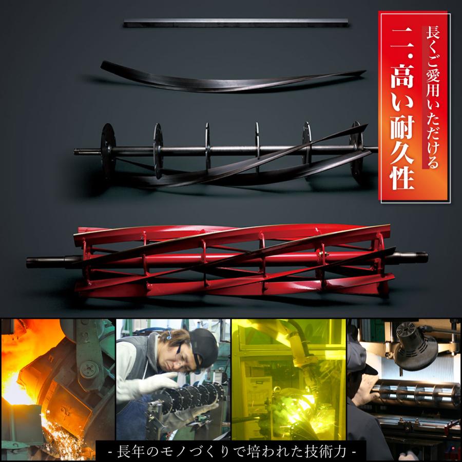 バロネス 芝刈り機 手動式 LM4D 家庭用リール式 刈幅30cm 芝生の手入れ