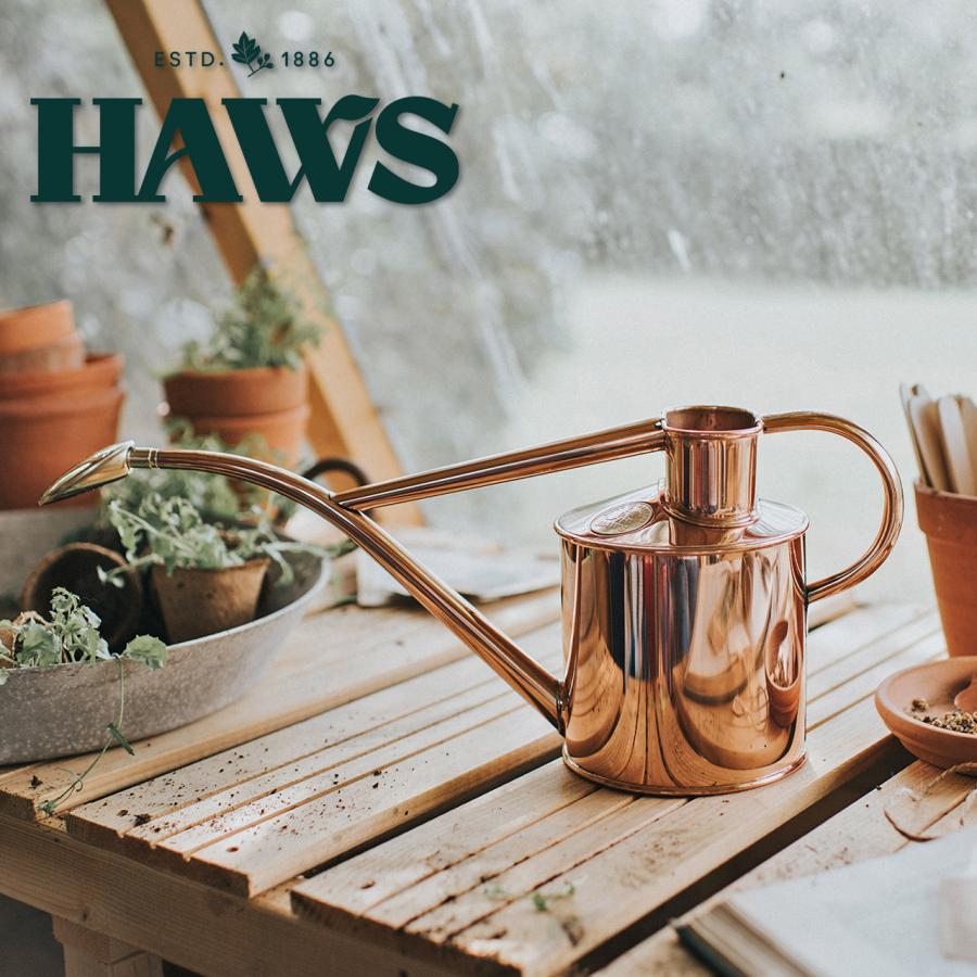 HAWS 英国 銅製インドアカン 1L ギフト じょうろ ジョウロ : 芝生の