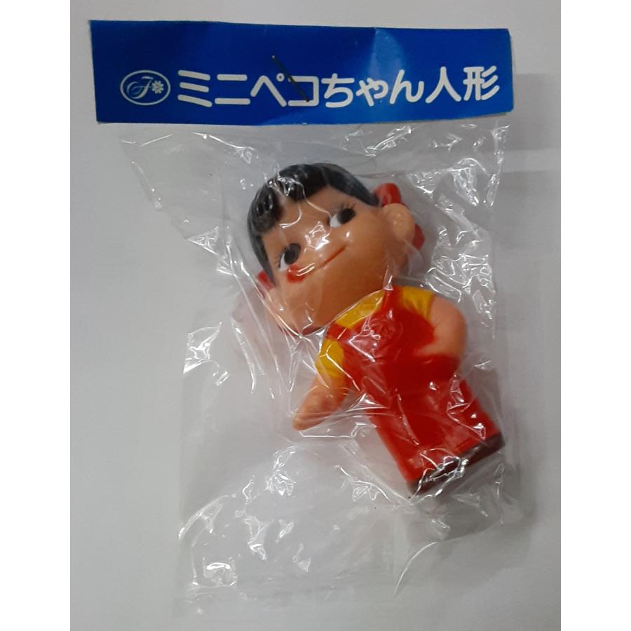 ミニペコちゃん人形 青パッケージ版 ソフビ 昭和 レトロ アンティーク