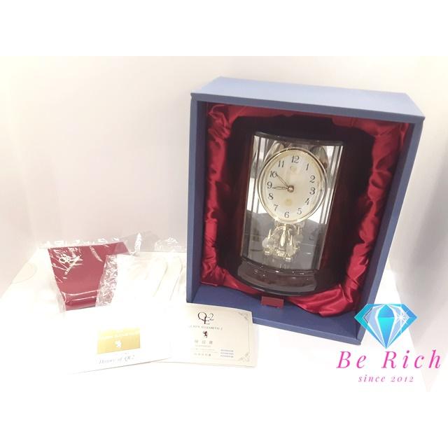 リズム時計工業 クイーンエリザベス 2 置時計 QE2-R36 レトロ