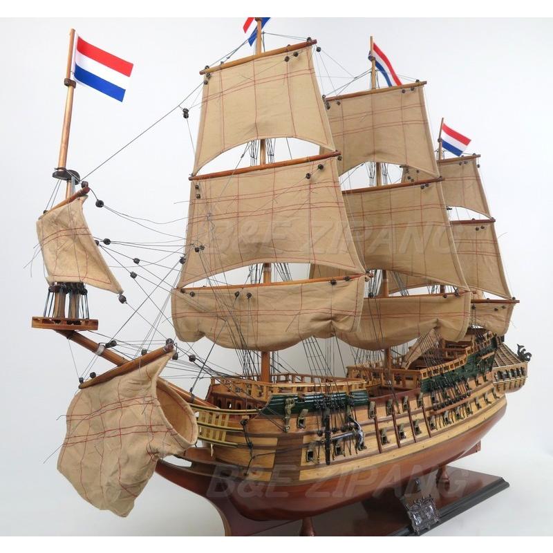 帆船模型 完成品 木製 フリースランド Friesland オランダ帆船 全長