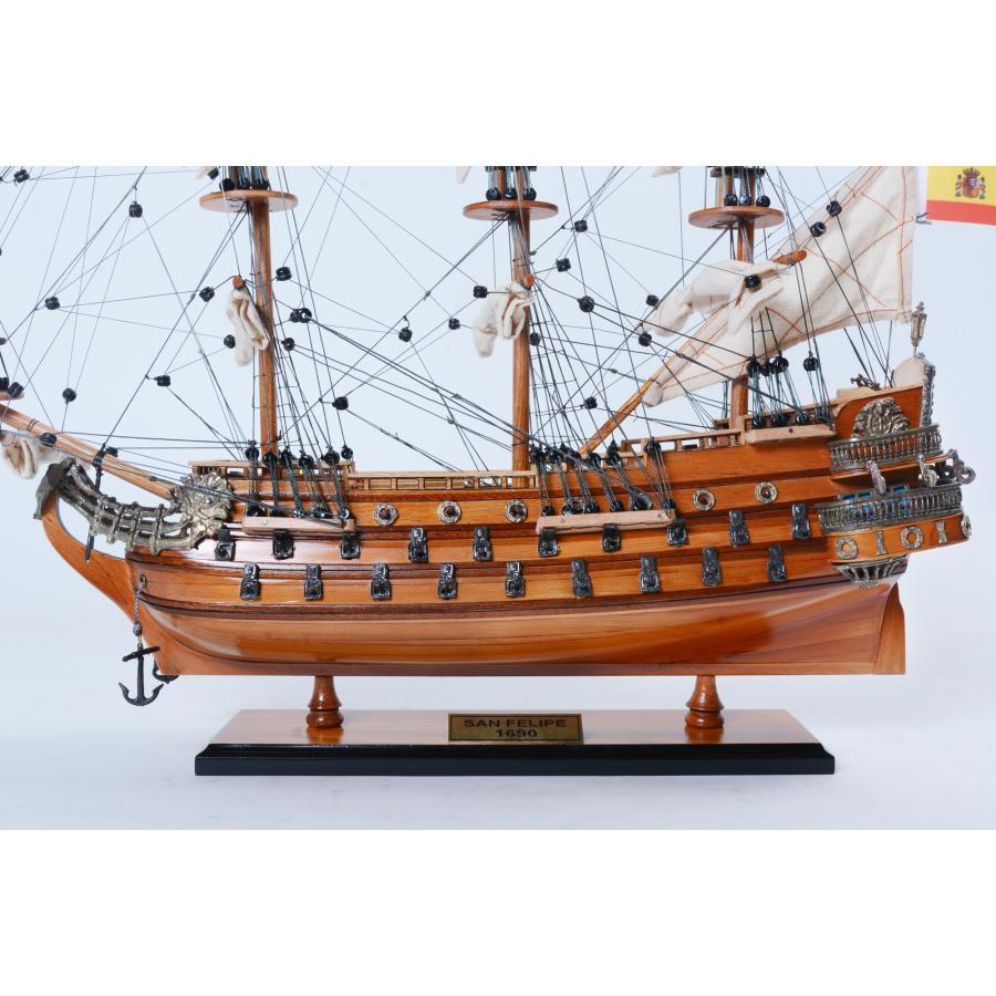 帆船模型 完成品 木製 サン・フェリペ号 SAN FELIPE スペイン海軍 全長