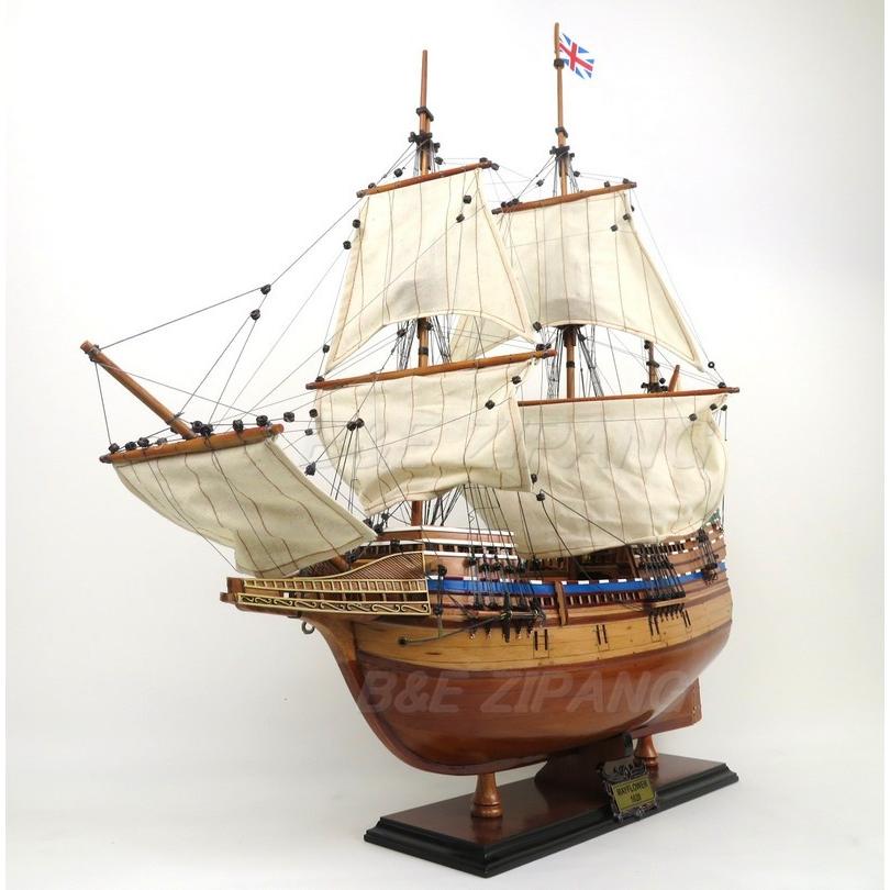 帆船模型 完成品 木製 メイフラワー Mayflower 全長 79cm T332