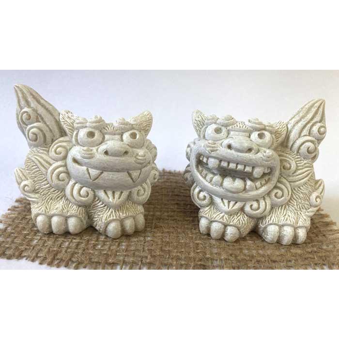 シーサー置物 若獅子 開運シーサー : okinawa マリンブルー - 通販