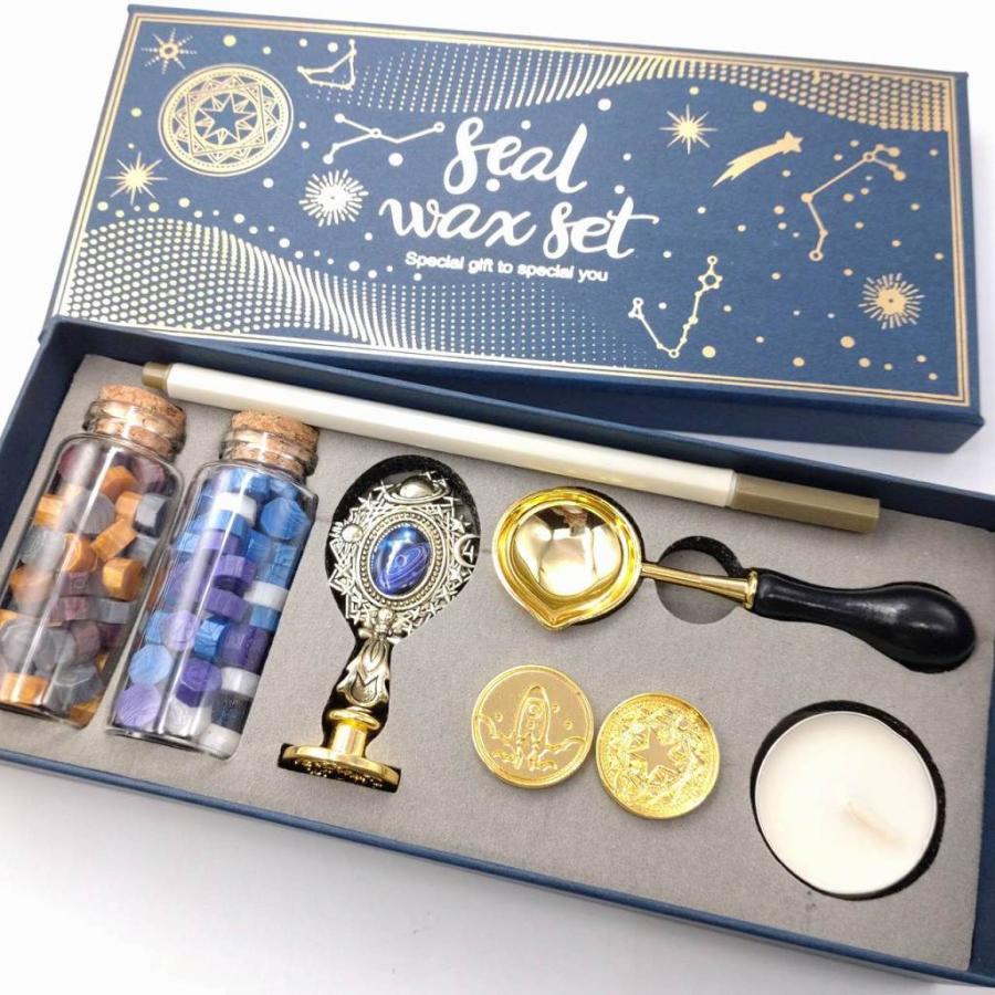 シーリングワックスセット 星の世界 小 シーリングスタンプセット