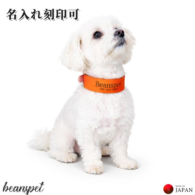 名入れ無料 犬用首輪 首に優しい 本革 日本製 幅広 首細い犬種 牛ヌメ