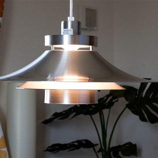 ペンダントライト おしゃれ 北欧 1灯 シルバー リビング照明 照明器具