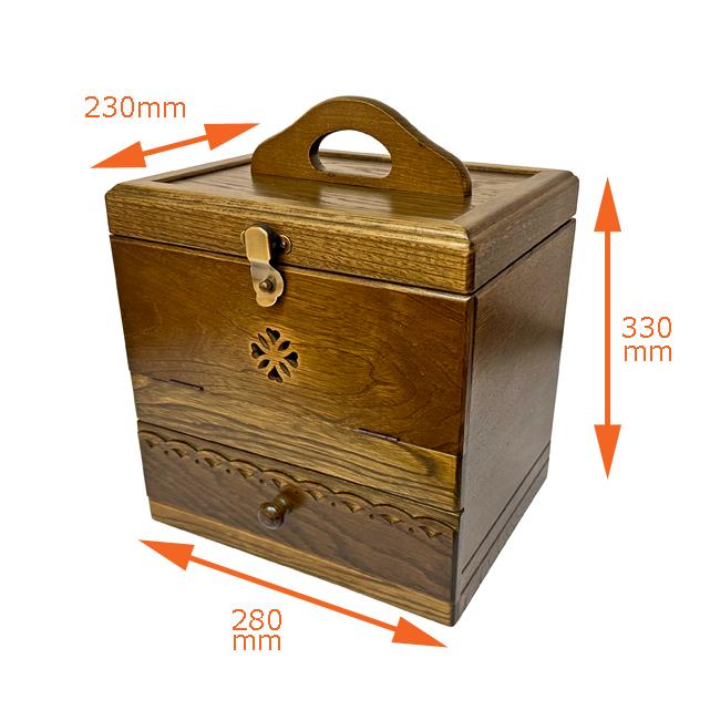 パリの雑貨屋 メイクボックス FG-266 / コスメティックボックス 収納