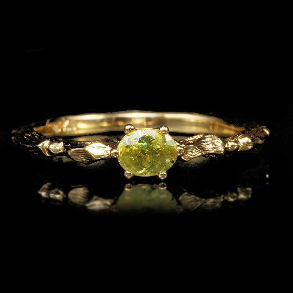 スフェーン 職人手作り カラーレディス リング 指輪 誕生石7月 1号から