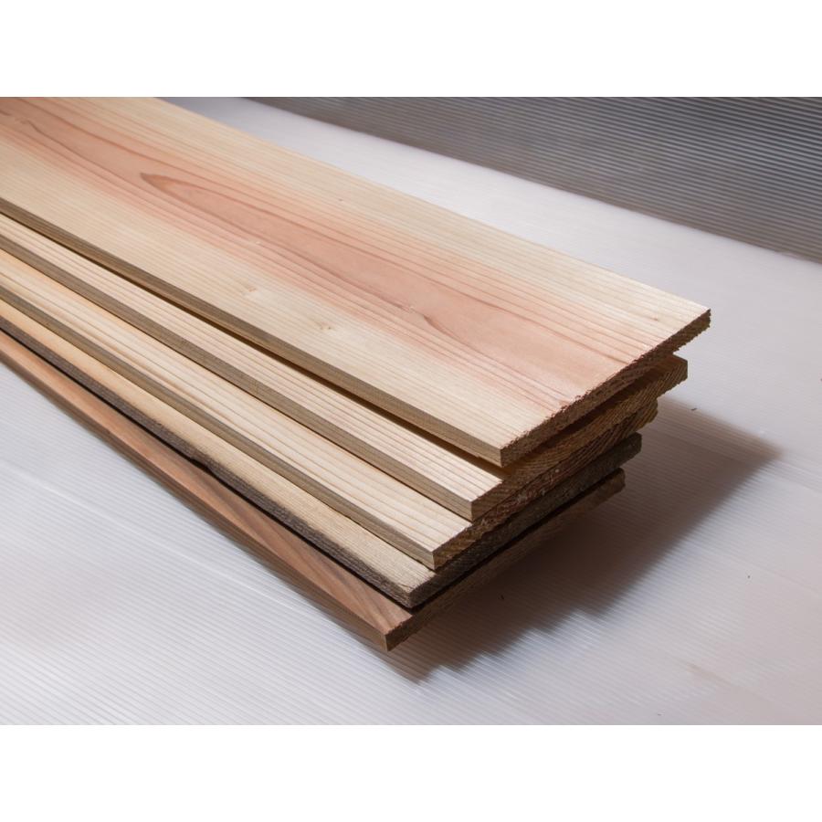 川島材木店 四分板 1.82mx18cmx1.2cm 5枚入 約1.65平米分 国産杉 節