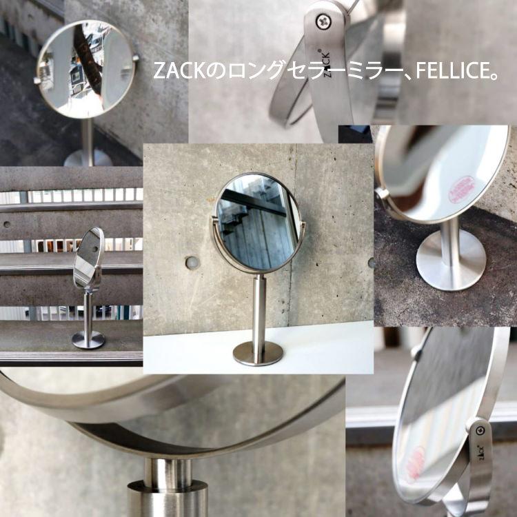 ZACK スタンドミラー 等倍/3倍 両面鏡 鏡 マット 化粧鏡 卓上ミラー