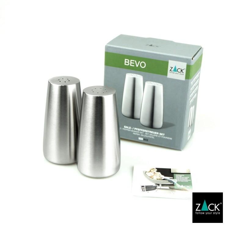 ZACK ソルト＆ペッパーセット 塩こしょう 容器 ペッパー ソルト
