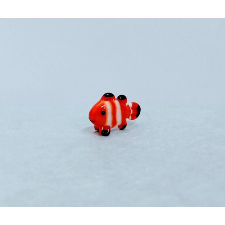 ガラス細工 クマノミ（ミニ） ミニチュア 置物 雑貨 水族館 くまのみ