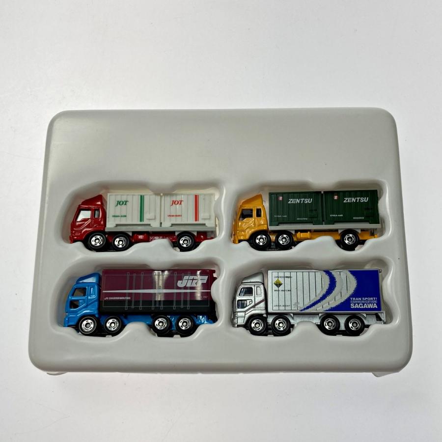 TOMICA トミカ 鉄道輸送コンテナトラックセット 4台セット TOMY トミー
