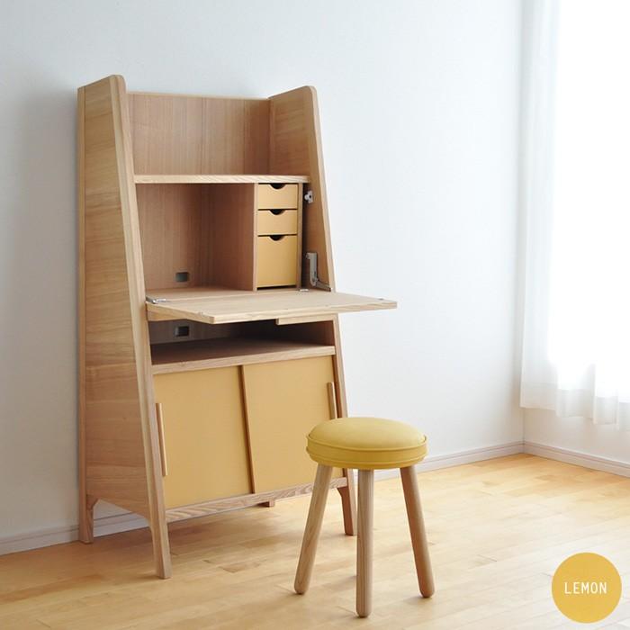 大雪木工（Taisetsu Mokko） 70cm幅 ライティングデスク スツール