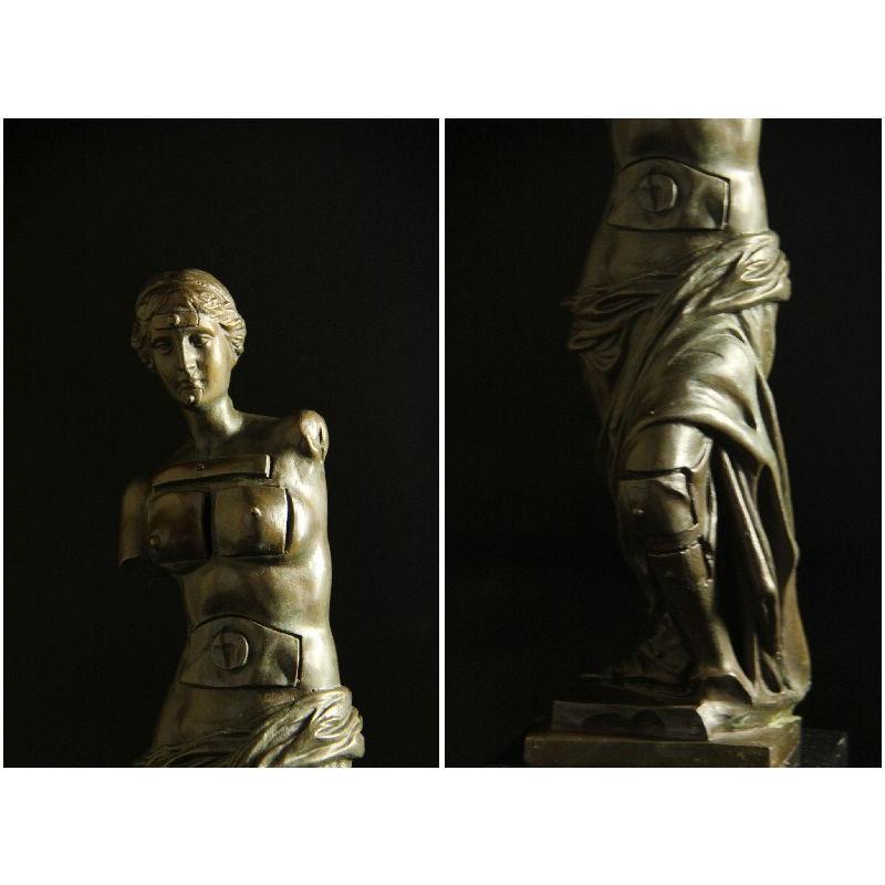 送料無料超人気ブロンズ像 引き出しのあるヴィーナスダリ 希少