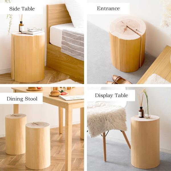 職人が仕上げた 吉野杉 丸太スツール 日本製 木製 スツール おしゃれ