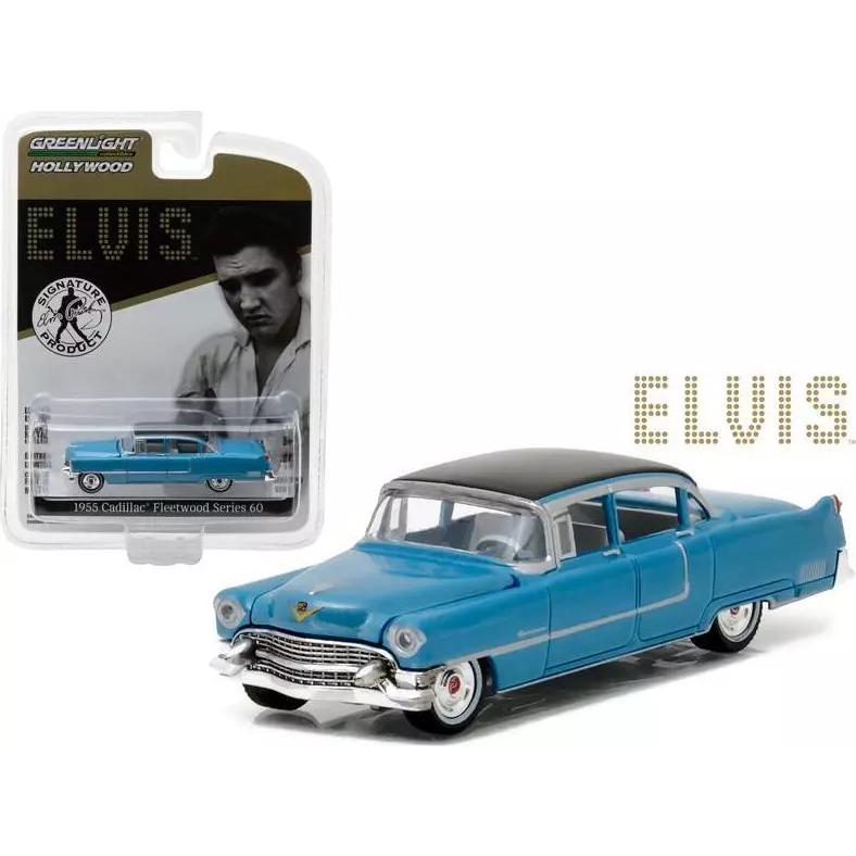 グリーンライト 1/64 キャデラック フリートウッド 1955 ブルー