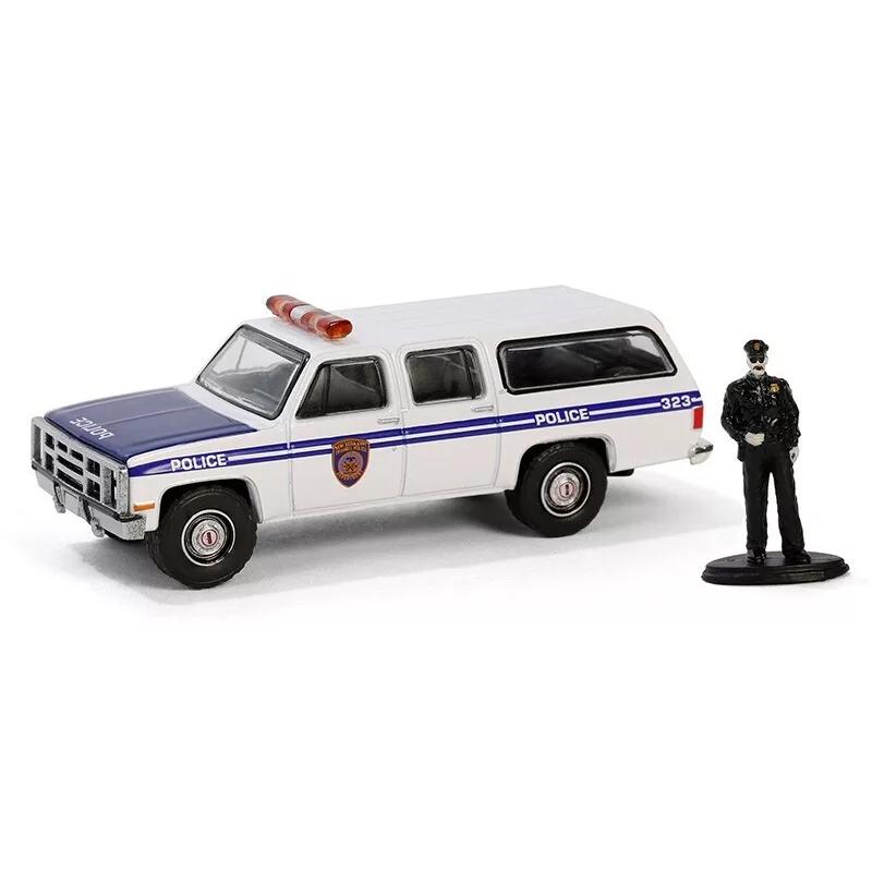 グリーンライト 1/64 GMC サバーバン 2500 1985 NYPD + ポリス