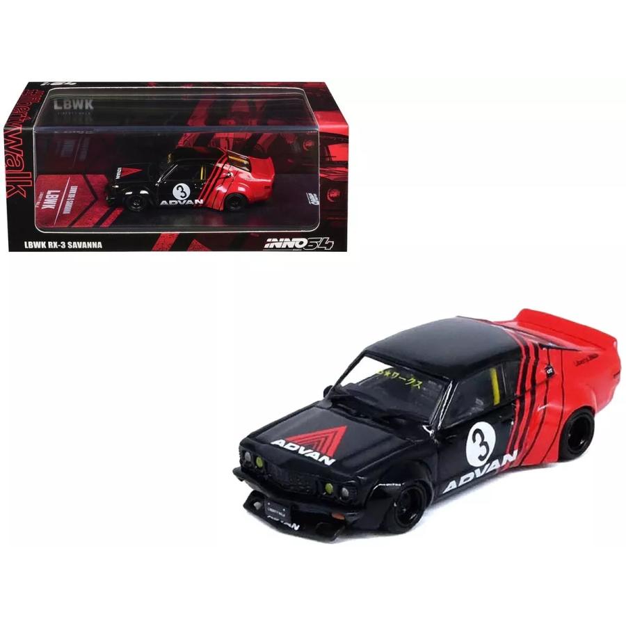 INNO Models イノモデル 1/64 マツダ RX3 サバンナ LB-WORKS アドバン