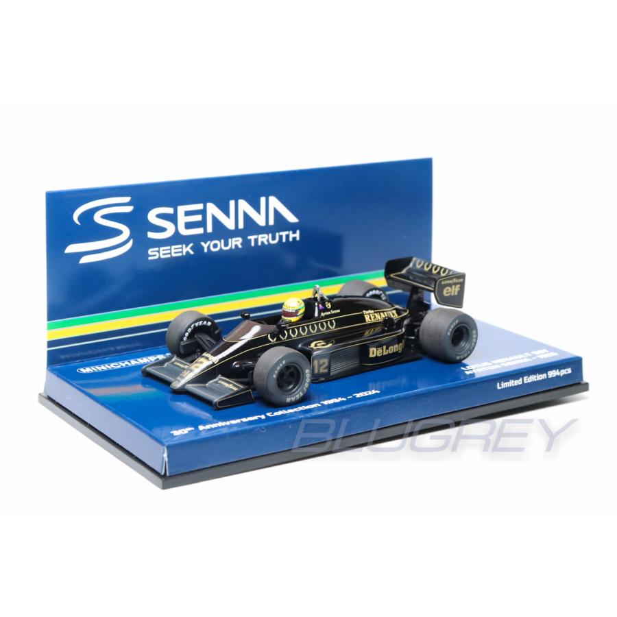 ミニチャンプス 1/43 ロータス F1 98T ルノー 1986 #12 アイルトン