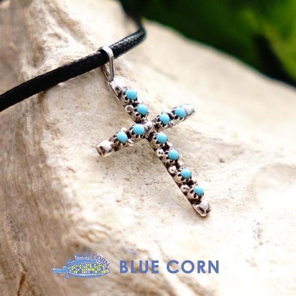 インディアンジュエリー クロス 十字架 ターコイズ ペンダントトップ