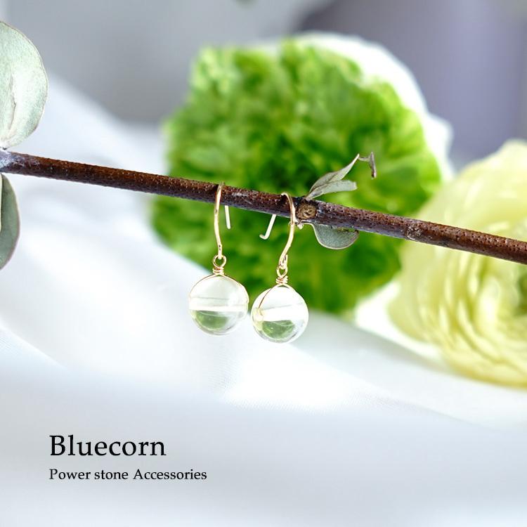 天然石 ピアス K18 18金 リビアングラス フックピアス イヤリング 宇宙