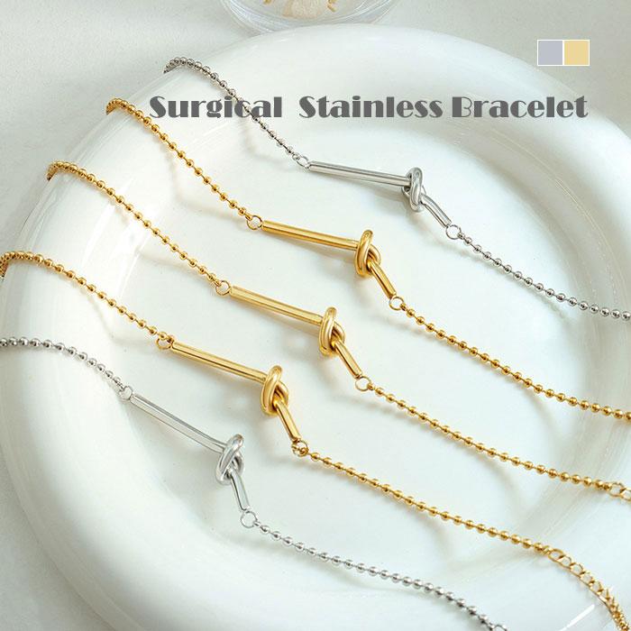 BLUE LEAF（ブルーリーフ） ブレスレット 結び目 ボールチェーン