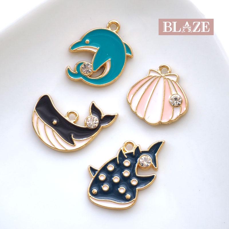 BLAZE エポ チャーム マリン ラインストーン カン付き アクセサリー