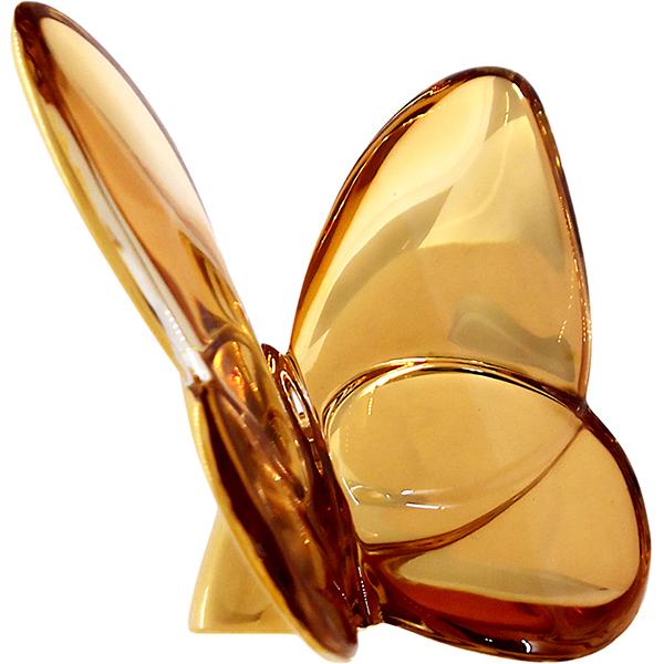 バカラ（Baccarat） フィギュリン ラッキーバタフライ クリスタル