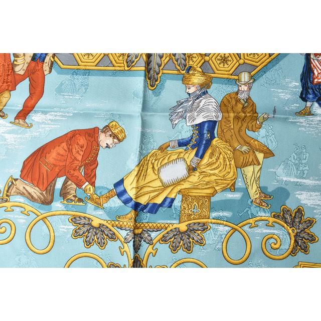 HERMES（エルメス） スカーフ スカーフ カレ90 シルクツイル アイス