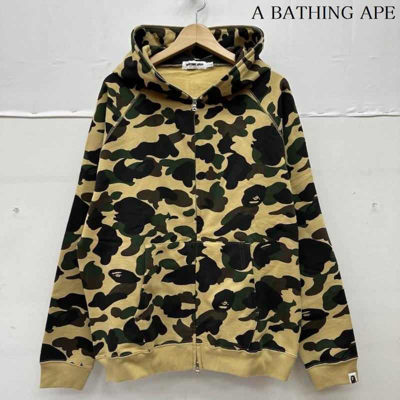 アベイシングエイプ 1st カモ フル ジップ パーカー 迷彩 総柄 L