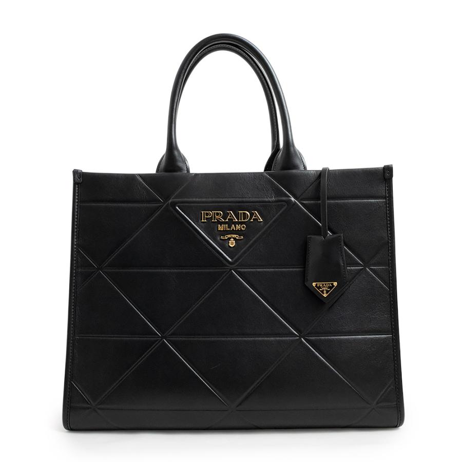 PRADA（プラダ） （美品）プラダ シンボル トップ ステッチ トート